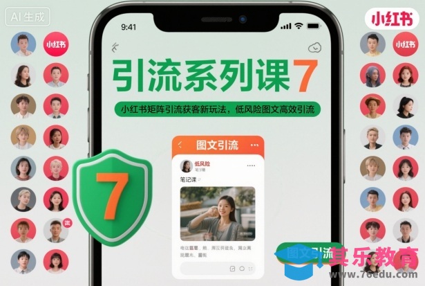 引流系列课7,小红书矩阵引流获客新玩法,低风险图文高效引流-第1张图片-我要自学网 引流系列课7,小红书矩阵引流获客新玩法,低风险图文高效引流-第1张图片-我要自学网