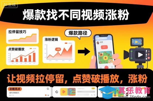 爆款找不同视频涨粉，让视频拉停留，实现点赞，破播放，涨粉-第1张图片-我要自学网