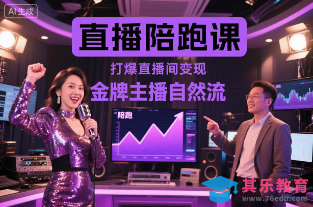 直播陪跑课，金牌主播自然流打爆直播间，复制高变现玩法-第1张图片-我要自学网
