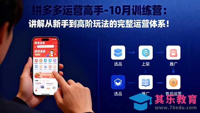拼多多运营高手-10月训练营:讲解从新手到高阶玩法的完整运营体系!-第1张图片-我要自学网 拼多多运营高手-10月训练营:讲解从新手到高阶玩法的完整运营体系!-第1张图片-我要自学网