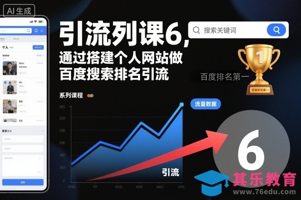 引流系列课6,通过搭建个人网站做百度搜索排名引流-第1张图片-我要自学网 引流系列课6,通过搭建个人网站做百度搜索排名引流-第1张图片-我要自学网