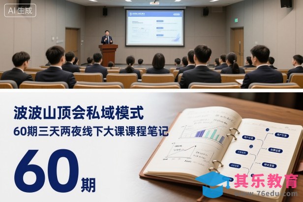 波波山顶会私域模式60期三天两夜线下大课课程笔记(文档)-第1张图片-我要自学网