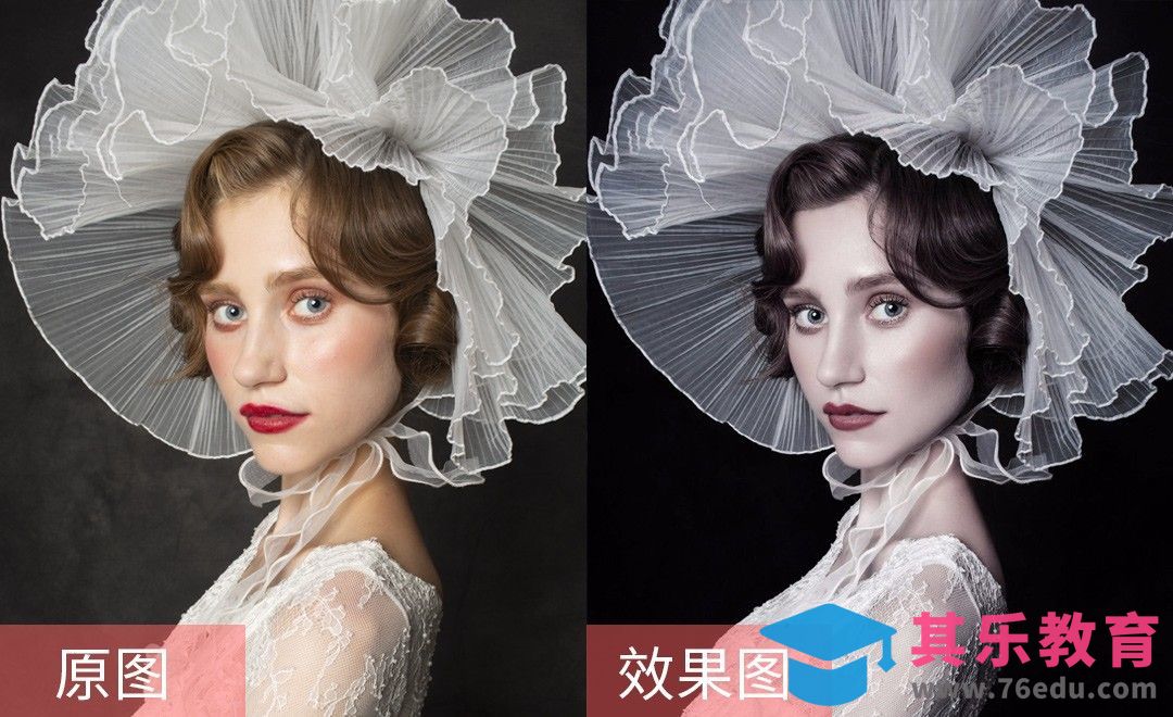 PS-棚拍黑背景人像精修朱丽叶[虎课网手机摄影入门视频教程][MP4产品摄影教程全集 ]-第1张图片-我要自学网