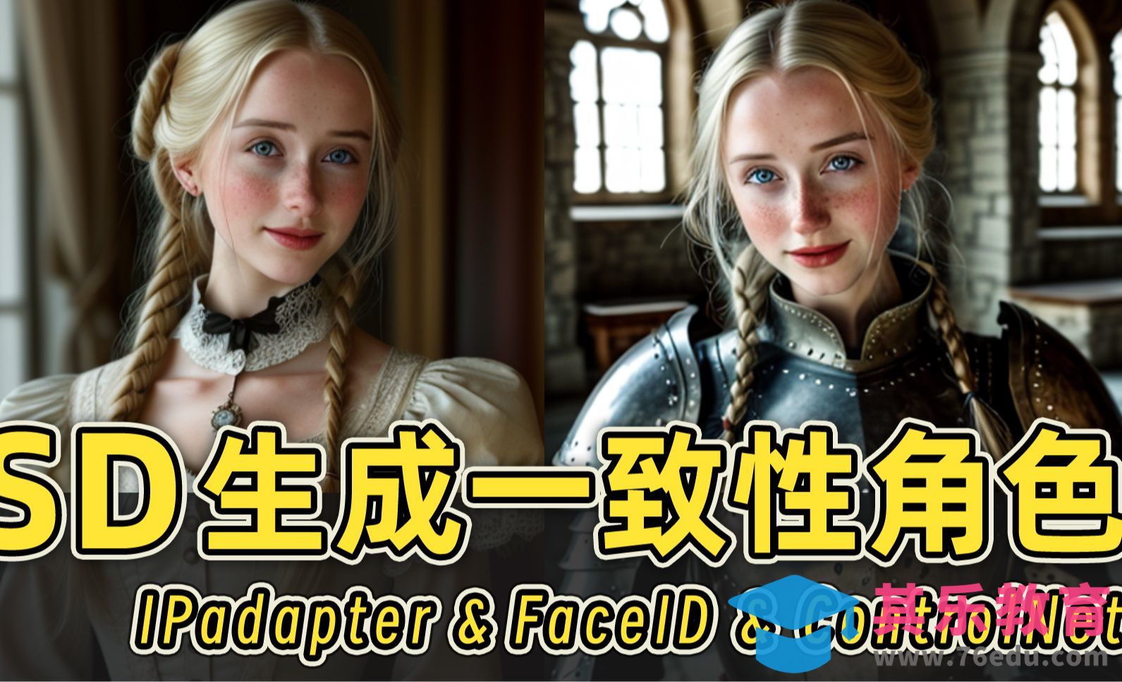 用SD结合FaceID 轻松生成一致性角色！[虎课网AICG人工智能视频教程][MP4高清全集 ]-第1张图片-我要自学网
