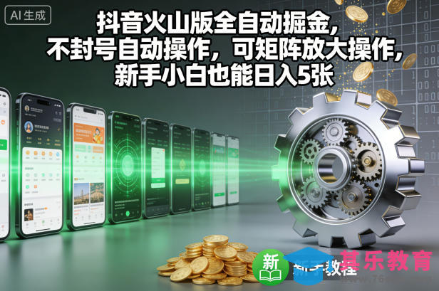 抖音火山版全自动掘金,不封号自动操作,可矩阵放大操作,新手小白也能日入5张【揭秘】-第1张图片-我要自学网 抖音火山版全自动掘金,不封号自动操作,可矩阵放大操作,新手小白也能日入5张【揭秘】-第1张图片-我要自学网