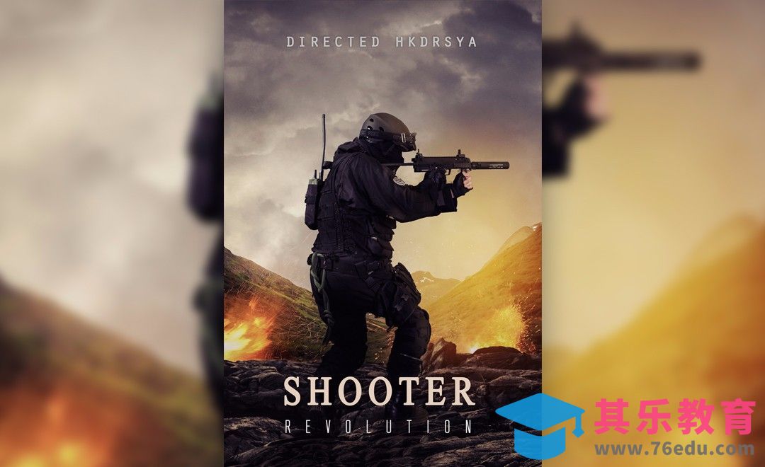 PS-电影特效场景之士兵突击[平面设计视频教程][海报设计MP4高清全集 ]-第1张图片-我要自学网