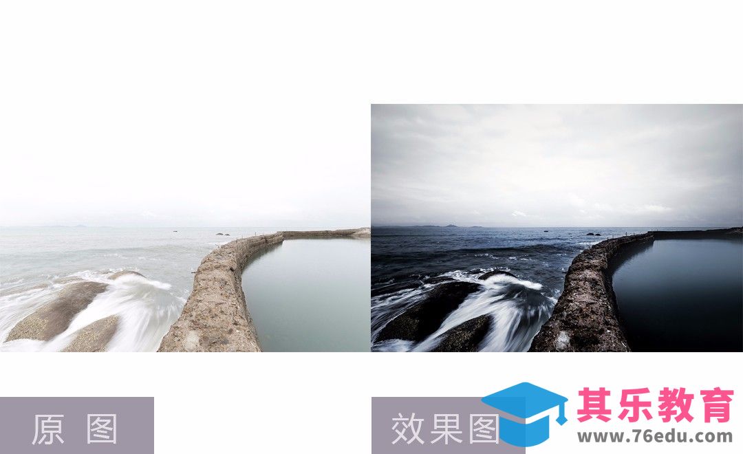 PS+LR-欧美风忧郁蓝海后期教程[虎课网手机摄影入门视频教程][MP4产品摄影教程全集 ]-第1张图片-我要自学网