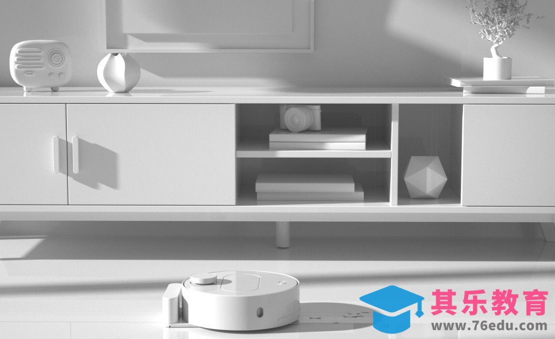 C4D+OC-扫地机器人建模[虎课网C4D设计视频教程][产品数码建模MP4教程全集 ]-第1张图片-我要自学网