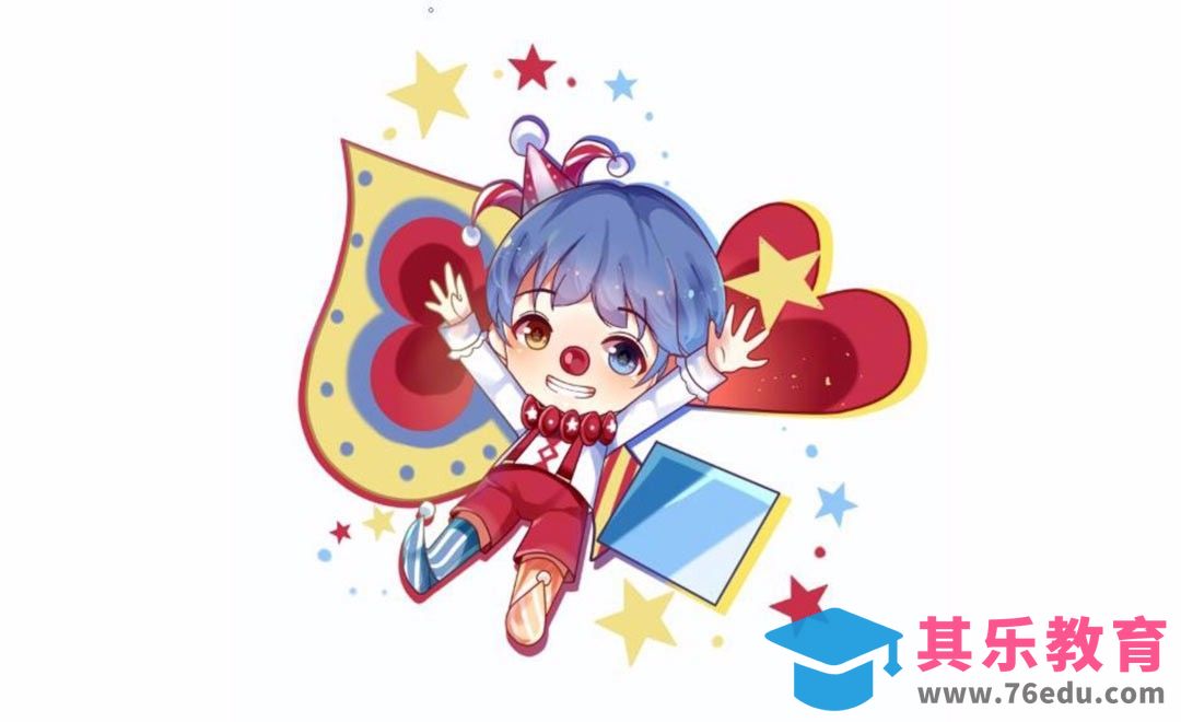 SAI-板绘绘制-愚人节小丑[虎课网绘画插画视频教程][ipad商业插画MP4教程全集 ]-第1张图片-我要自学网