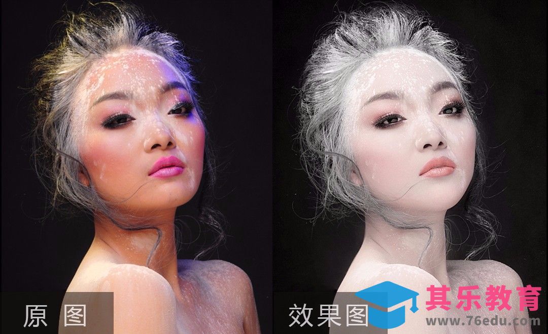 PS-粉末人像妆容后期修片[虎课网手机摄影入门视频教程][MP4产品摄影教程全集 ]-第1张图片-我要自学网