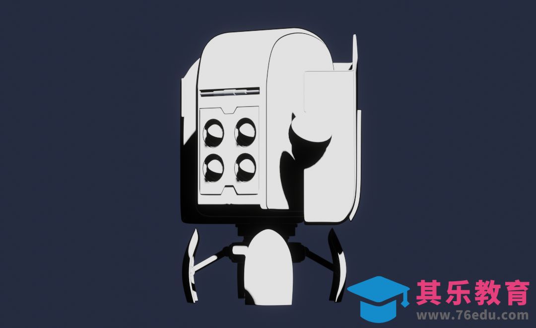 Blender-三渲二机甲体内腔多边形建模[虎课网Blender视频教程][Blender建模教程MP4教程全集 ]-第1张图片-我要自学网