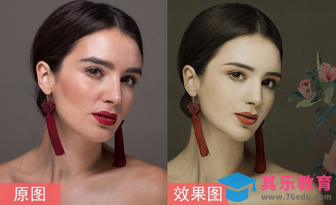 PS-工笔画风格人像精修[虎课网手机摄影入门视频教程][MP4产品摄影教程全集 ]-第1张图片-我要自学网
