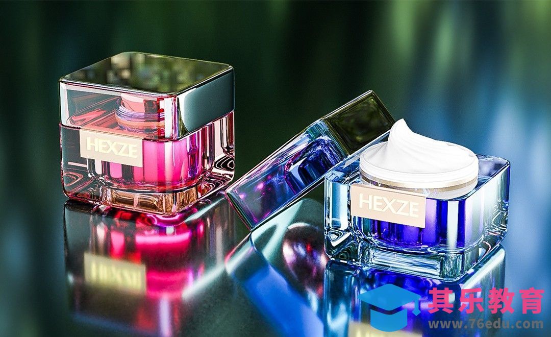 Blender-水晶素颜霜建模渲染[虎课网Blender视频教程][Blender建模教程MP4教程全集 ]-第1张图片-我要自学网