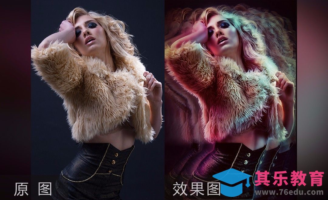PS-多彩皮草人像调色[虎课网手机摄影入门视频教程][MP4产品摄影教程全集 ]-第1张图片-我要自学网