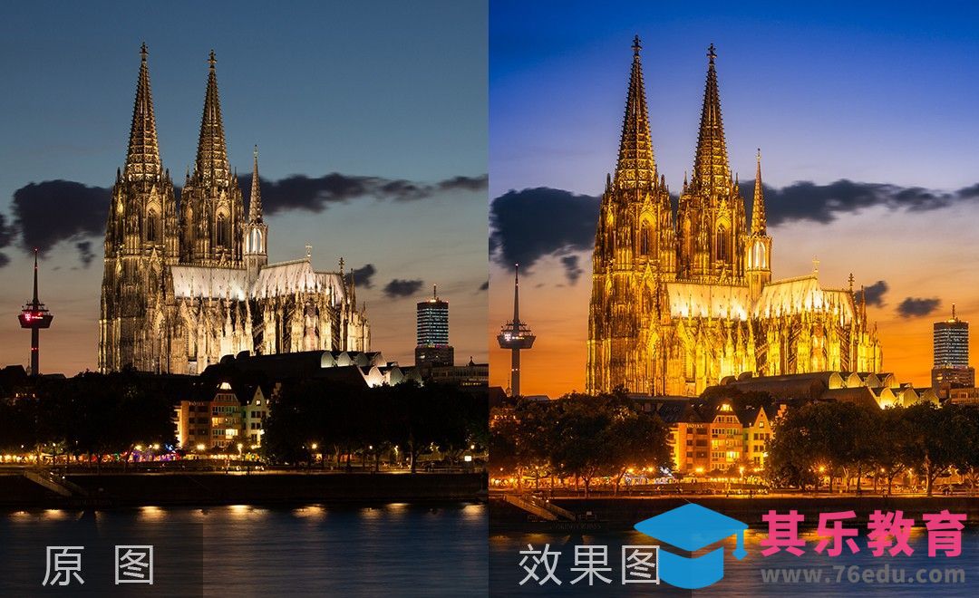 PS-梦幻城市夜景教程[虎课网手机摄影入门视频教程][MP4产品摄影教程全集 ]-第1张图片-我要自学网