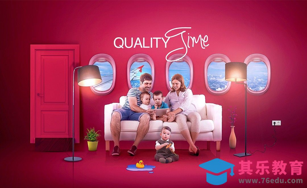 PS-优质航空服务创意合成广告[虎课网最新视频教程][免费高清MP4教程全集 ]-第1张图片-我要自学网