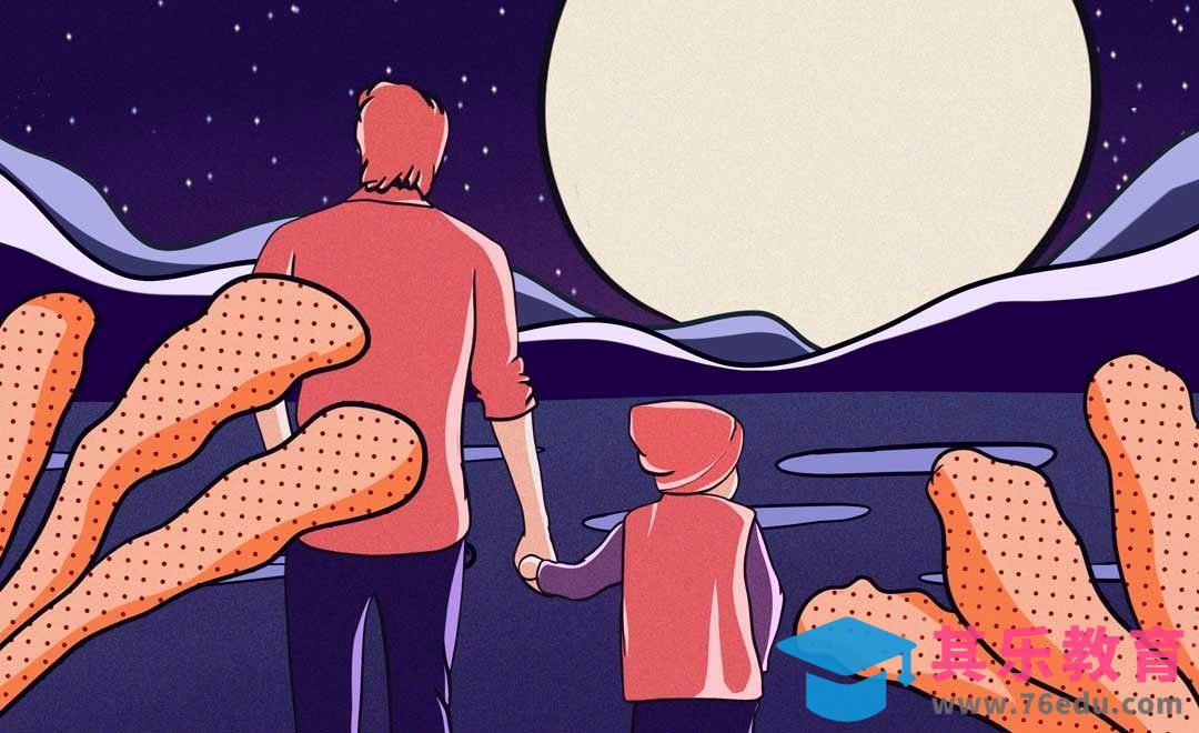 IPAD-板绘插画-中秋节团圆节插画[虎课网绘画插画视频教程][ipad商业插画MP4教程全集 ]-第1张图片-我要自学网