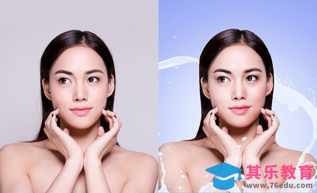 PS-牛奶浴美人·精致清新[平面设计视频教程][海报设计MP4高清全集 ]-第1张图片-我要自学网