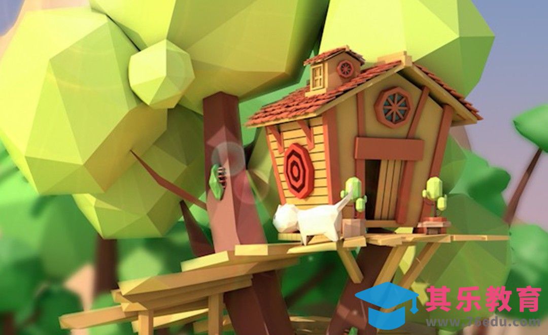 C4D-安逸树屋（上）[虎课网C4D设计视频教程][产品数码建模MP4教程全集 ]-第1张图片-我要自学网