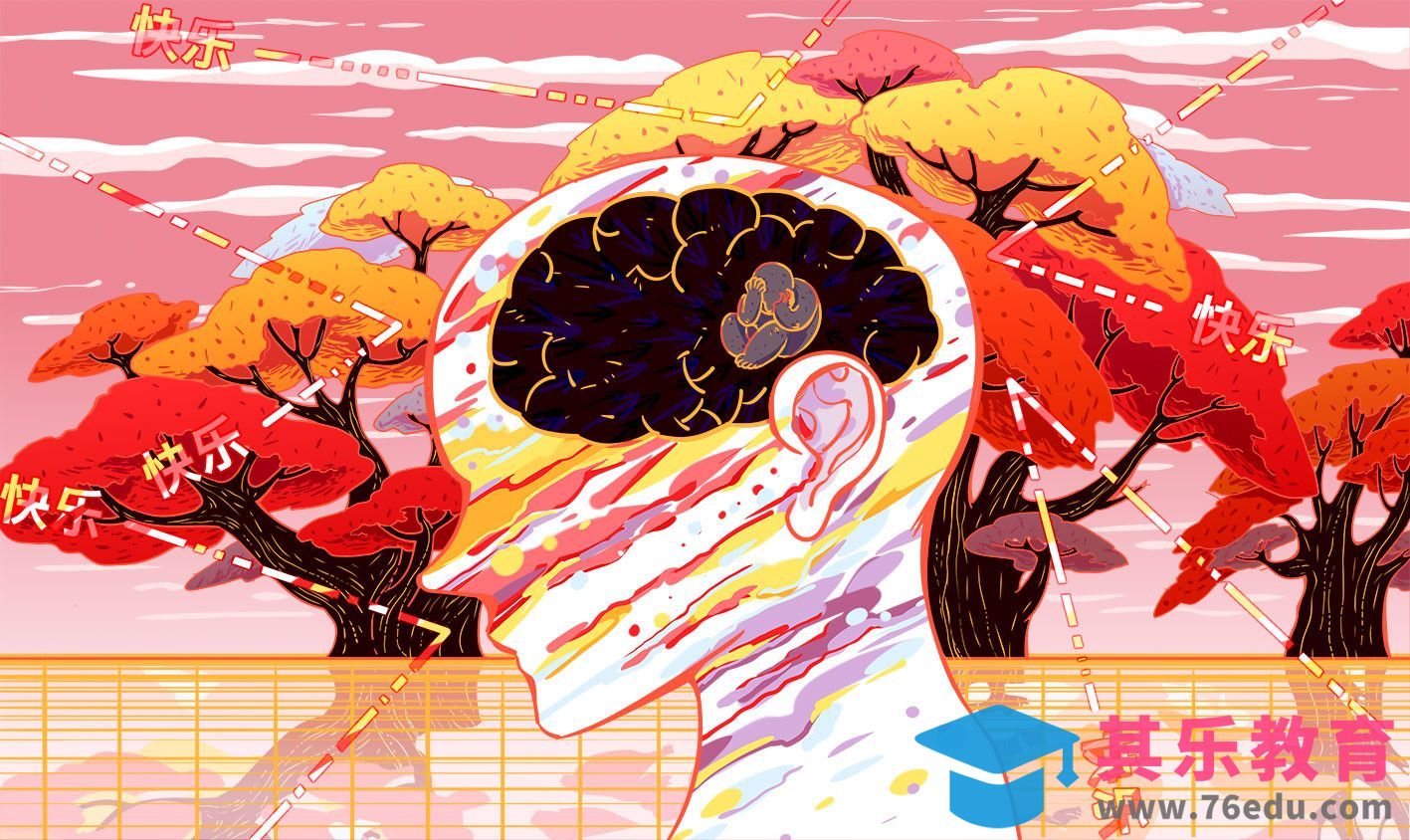 SAI-板绘平面插画-抑郁症[虎课网绘画插画视频教程][ipad商业插画MP4教程全集 ]-第1张图片-我要自学网