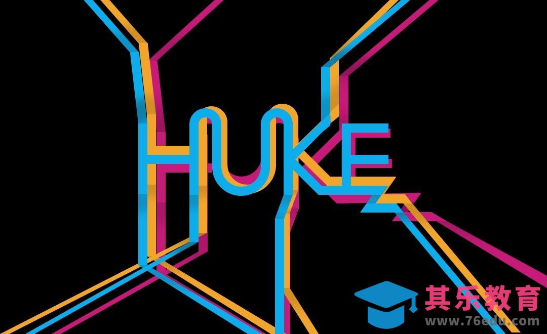 PS-三色折叠字母设计[虎课网平面设计视频教程][字体设计教程MP4高清全集 ]-第1张图片-我要自学网