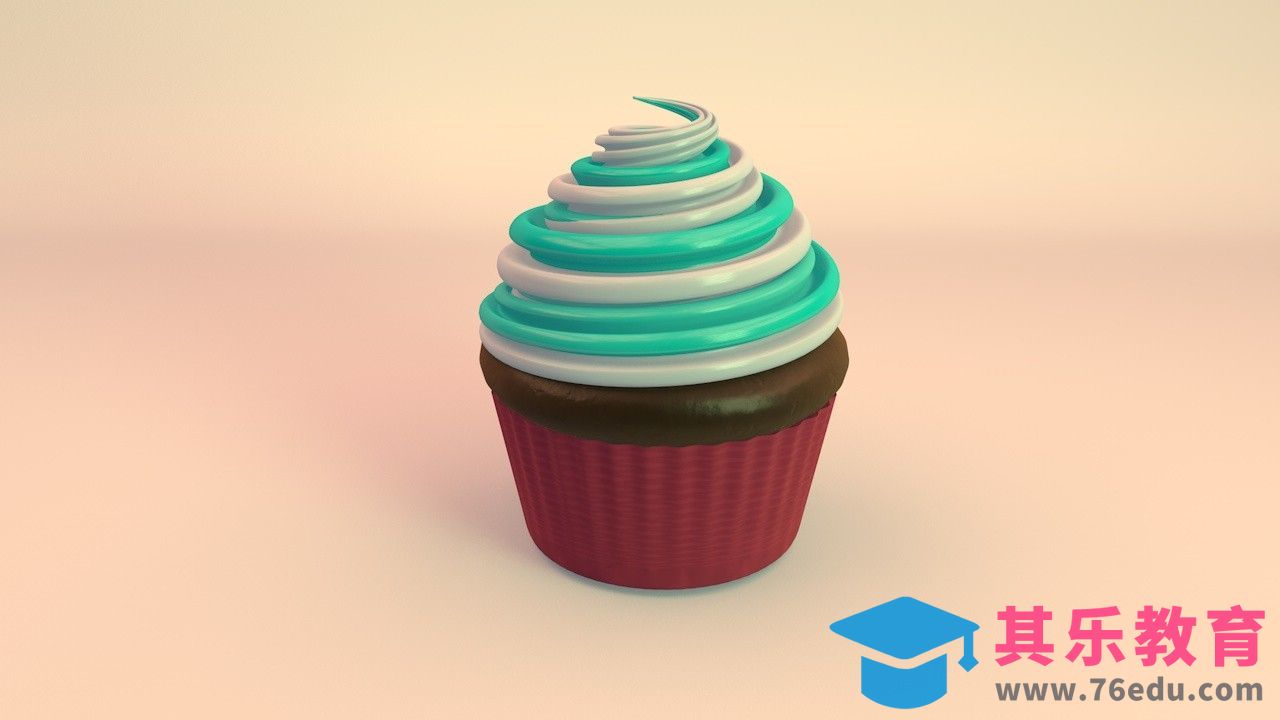 C4D-冰激凌建模与渲染小练习[虎课网C4D设计视频教程][产品数码建模MP4教程全集 ]-第1张图片-我要自学网