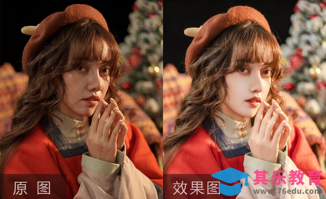 PS-圣诞节汉服人像后期修图[虎课网手机摄影入门视频教程][MP4产品摄影教程全集 ]-第1张图片-我要自学网