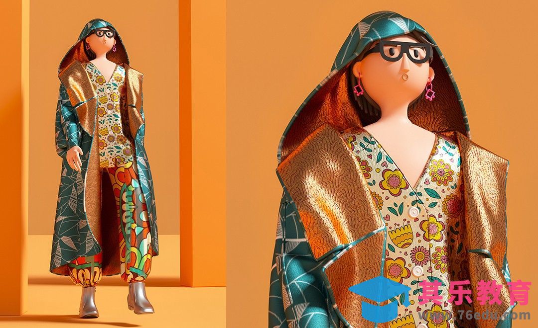 C4D+MD+OC-人物建模布料模拟建模（上）[虎课网AICG人工智能视频教程][MP4高清全集 ]-第1张图片-我要自学网