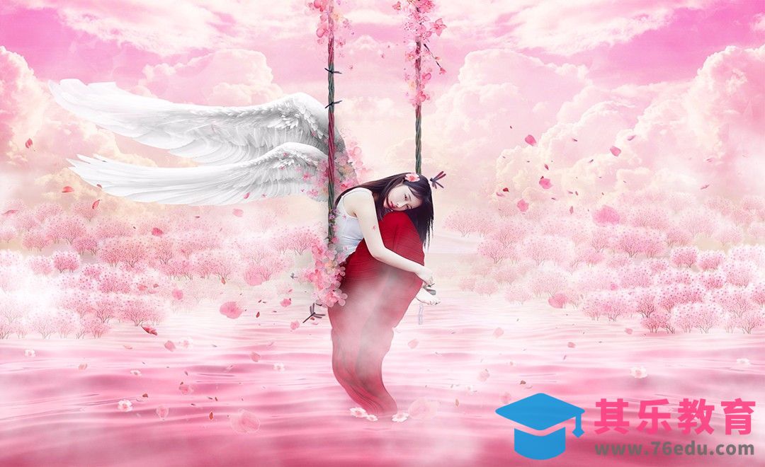 PS-云海之间的天使·粉红系[平面设计视频教程][海报设计MP4高清全集 ]-第1张图片-我要自学网