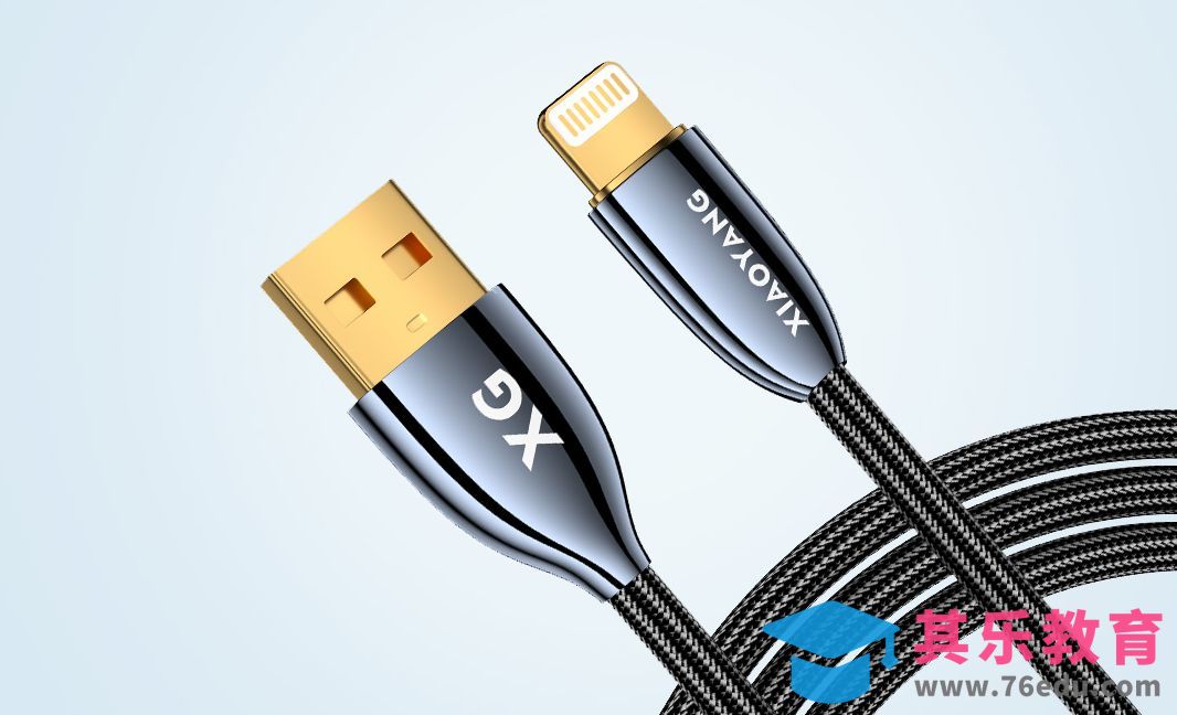 C4D+RS-数据线产品渲染案列[虎课网C4D设计视频教程][产品数码建模MP4教程全集 ]-第1张图片-我要自学网