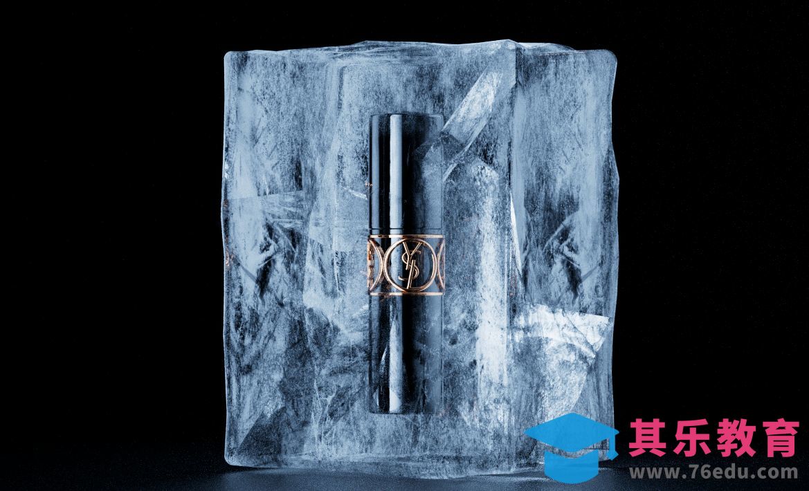 C4D+OC-冰冻效果渲染之产品置于冰块中[虎课网C4D设计视频教程][产品数码建模MP4教程全集 ]-第1张图片-我要自学网