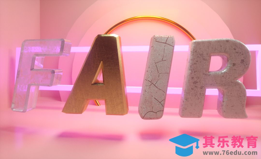 C4D-FAIR多材质渲染练习[虎课网C4D设计视频教程][产品数码建模MP4教程全集 ]-第1张图片-我要自学网