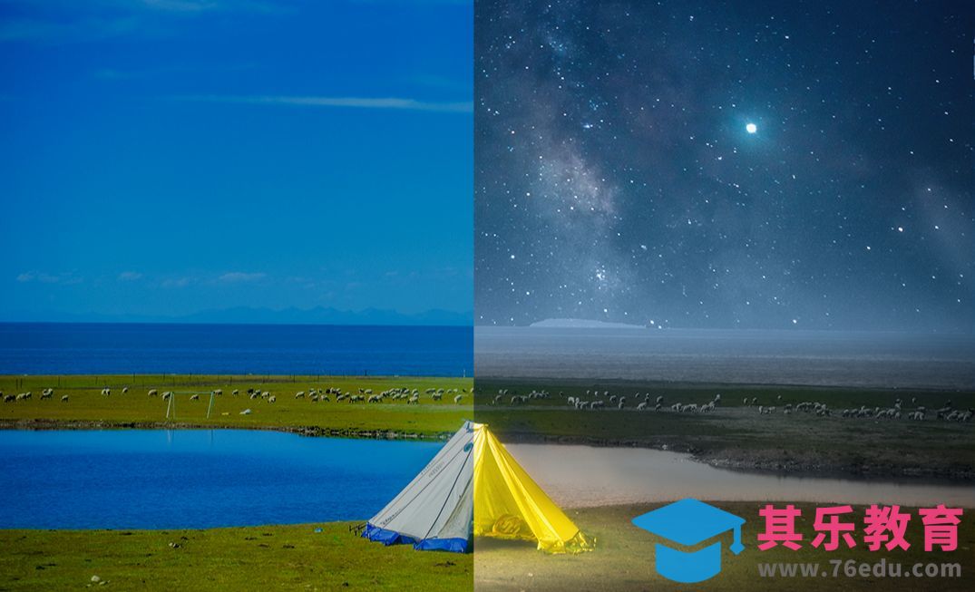 PS-星空夜景合成[虎课网手机摄影入门视频教程][MP4产品摄影教程全集 ]-第1张图片-我要自学网