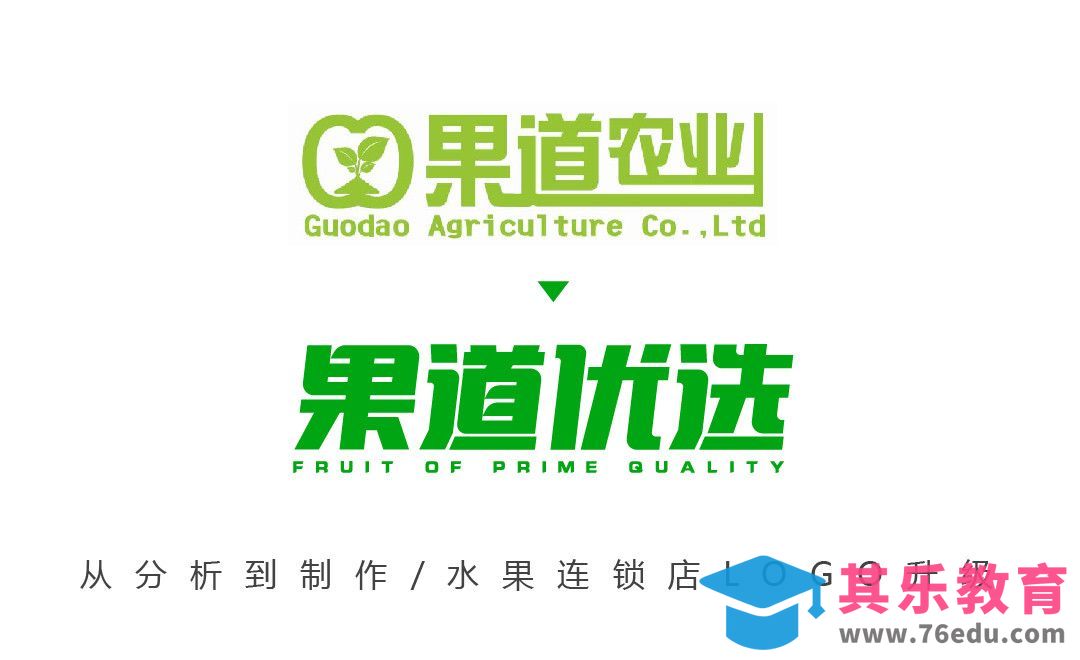 AI-水果连锁店LOGO升级[虎课网品牌设计视频教程][logo包装设计教程全集MP4 ]-第1张图片-我要自学网