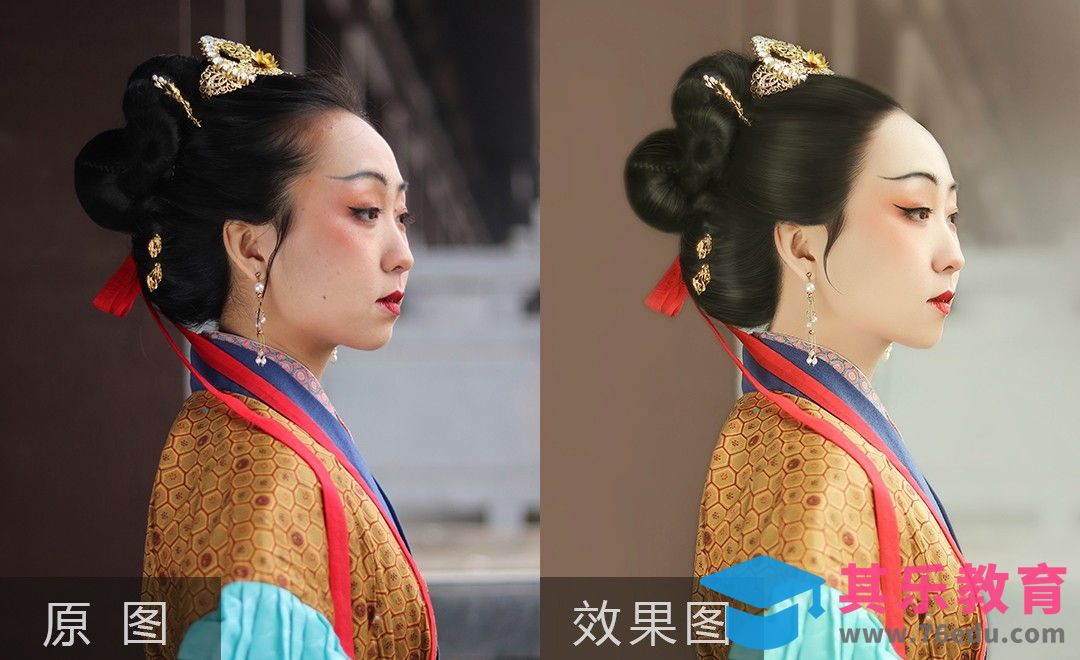 PS-古风工笔风人像精修[虎课网手机摄影入门视频教程][MP4产品摄影教程全集 ]-第1张图片-我要自学网