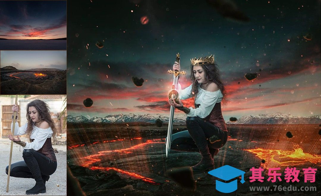 PS-地狱寻宝女皇创意高级合成[虎课网最新视频教程][免费高清MP4教程全集 ]-第1张图片-我要自学网