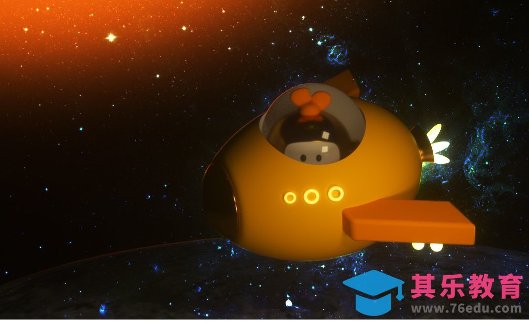 C4D+OC-火箭载IP飞向宇宙星空[虎课网C4D设计视频教程][产品数码建模MP4教程全集 ]-第1张图片-我要自学网