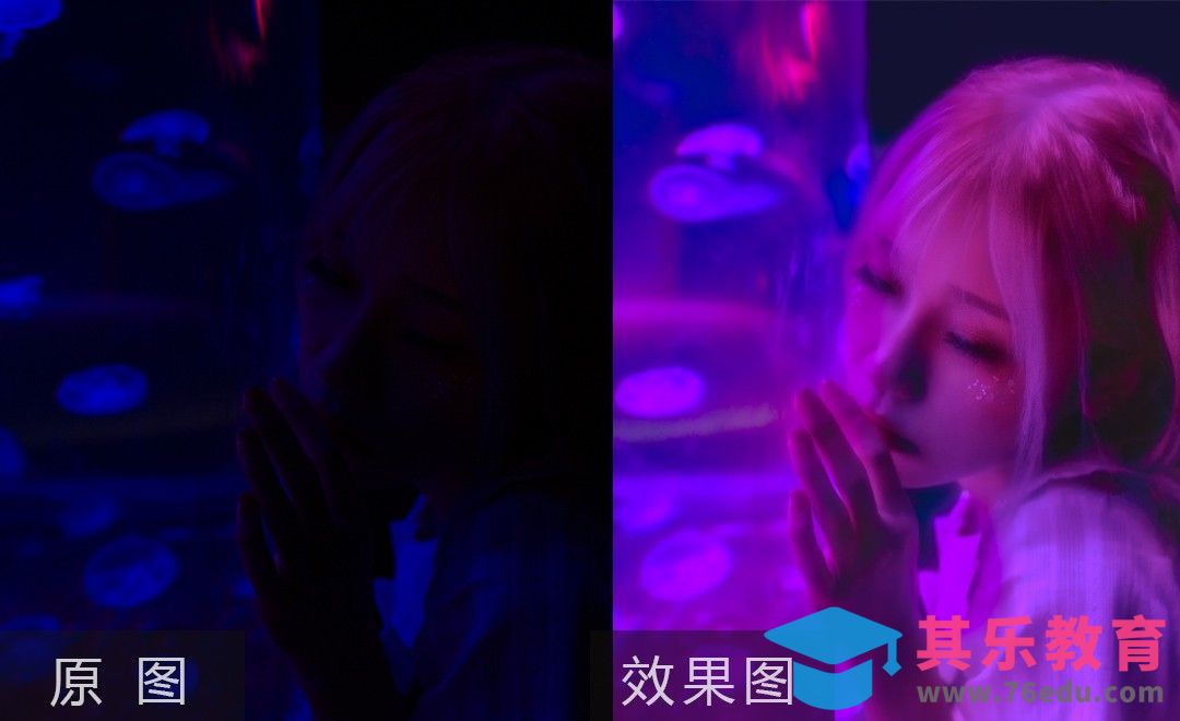 PS+LR-水族馆产生暗黑废片的合理运用[虎课网手机摄影入门视频教程][MP4产品摄影教程全集 ]-第1张图片-我要自学网