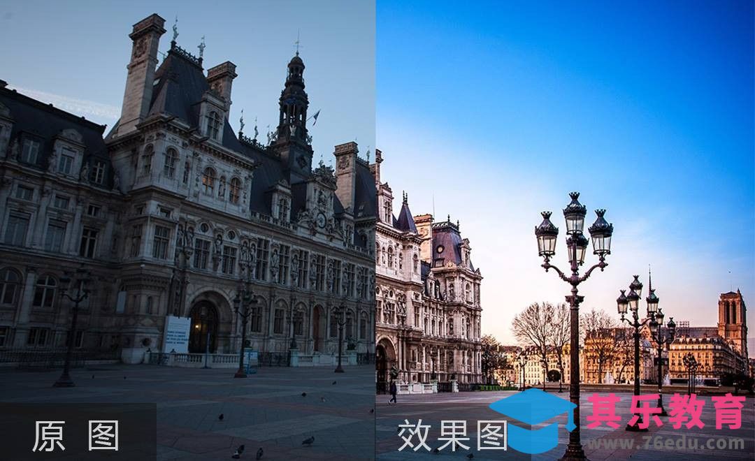 PS-欠曝城市建筑风光片后期调色恢复[虎课网手机摄影入门视频教程][MP4产品摄影教程全集 ]-第1张图片-我要自学网