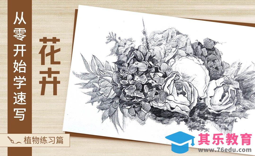 速写-如何画好一束花？[虎课网绘画插画视频教程][ipad商业插画MP4教程全集 ]-第1张图片-我要自学网