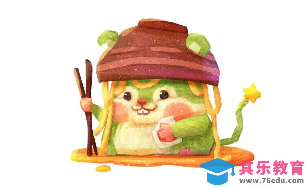 PS-手绘-面条小仓鼠[虎课网绘画插画视频教程][ipad商业插画MP4教程全集 ]-第1张图片-我要自学网