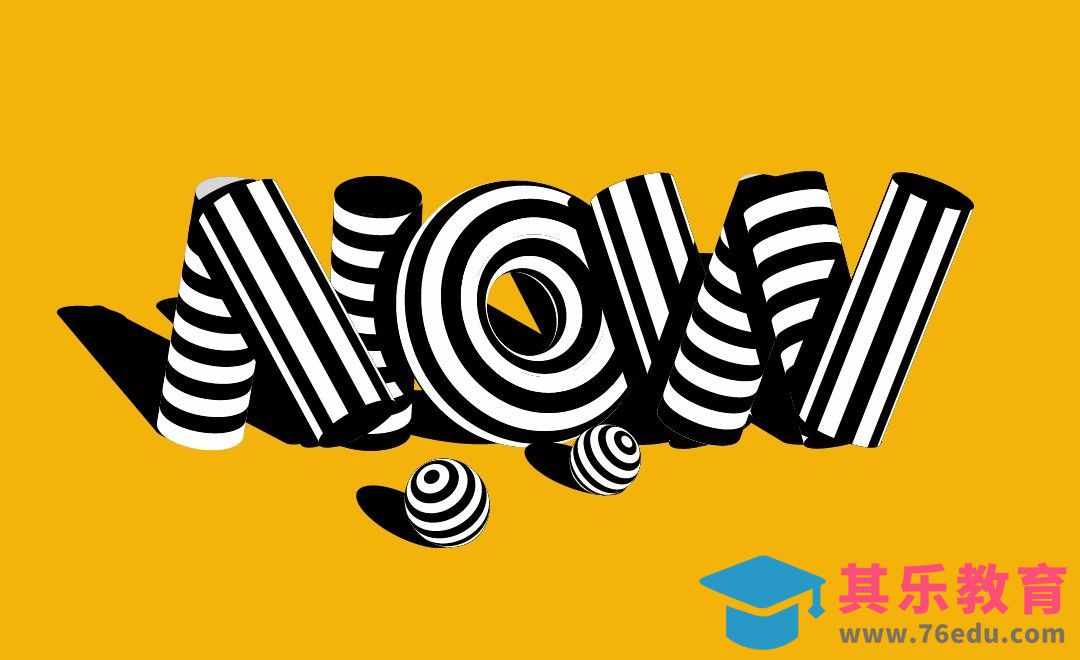 AI-创意英文NOW设计[虎课网平面设计视频教程][字体设计教程MP4高清全集 ]-第1张图片-我要自学网