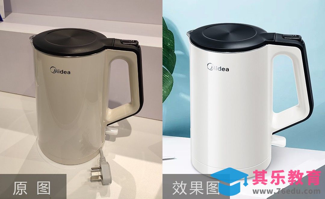 PS-电热烧水壶产品精修[虎课网电商产品精修视频教程][最新PS修图教程全集MP4 ]-第1张图片-我要自学网
