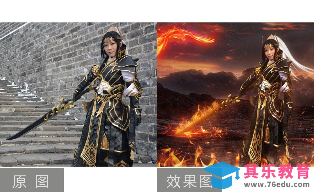 PS-剑侠情缘苍云合成案例[虎课网手机摄影入门视频教程][MP4产品摄影教程全集 ]-第1张图片-我要自学网