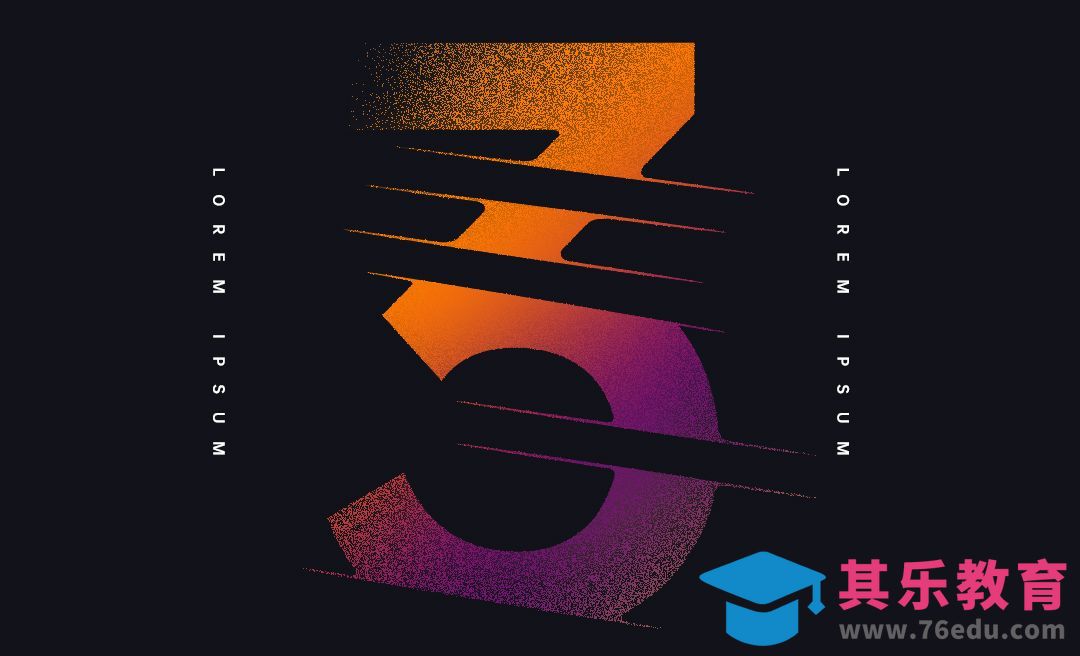 PS-弥散风割字体效果[虎课网平面设计视频教程][字体设计教程MP4高清全集 ]-第1张图片-我要自学网