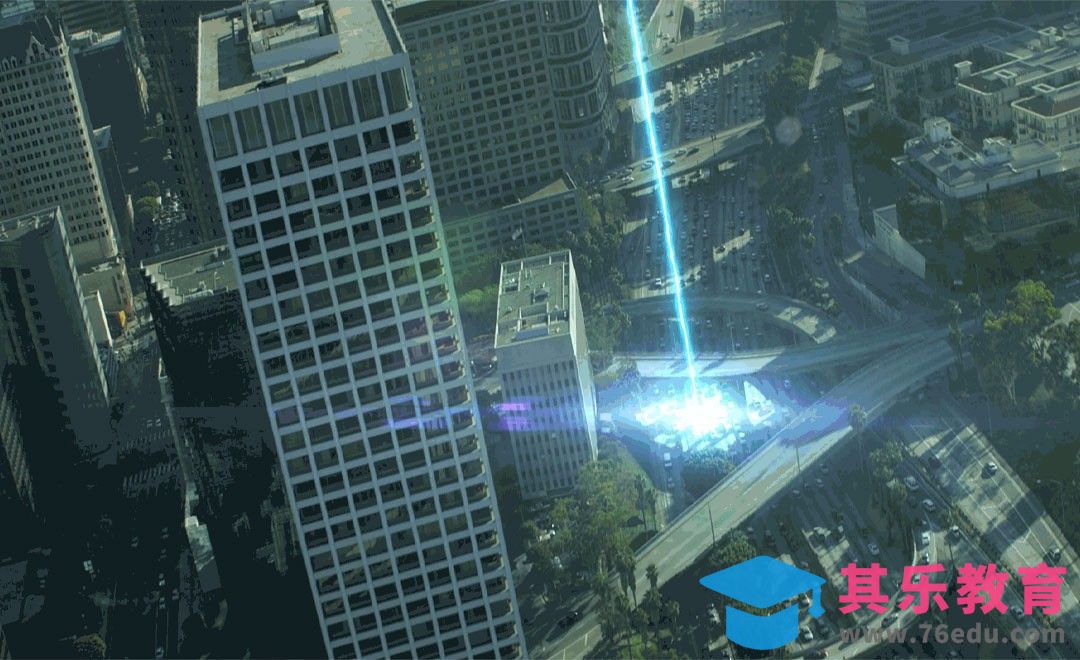 AE-城市能量光束的特效[虎课网影视动画制作视频教程][MP4影视拍摄教程全集 ]-第1张图片-我要自学网