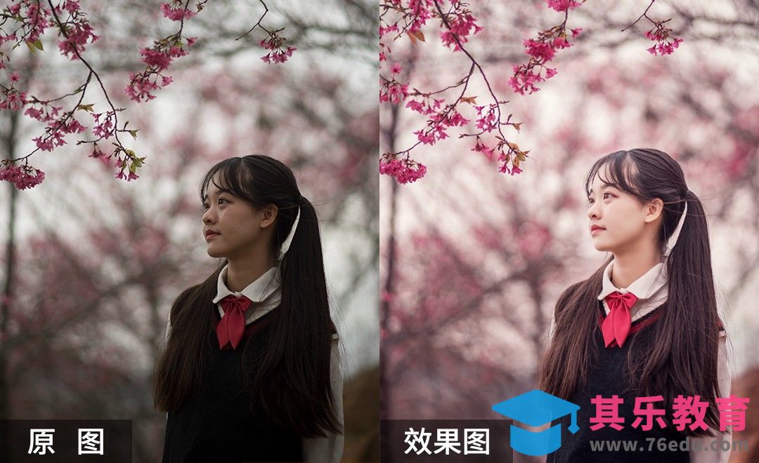 PS-樱花季小清新人像精修[虎课网手机摄影入门视频教程][MP4产品摄影教程全集 ]-第1张图片-我要自学网