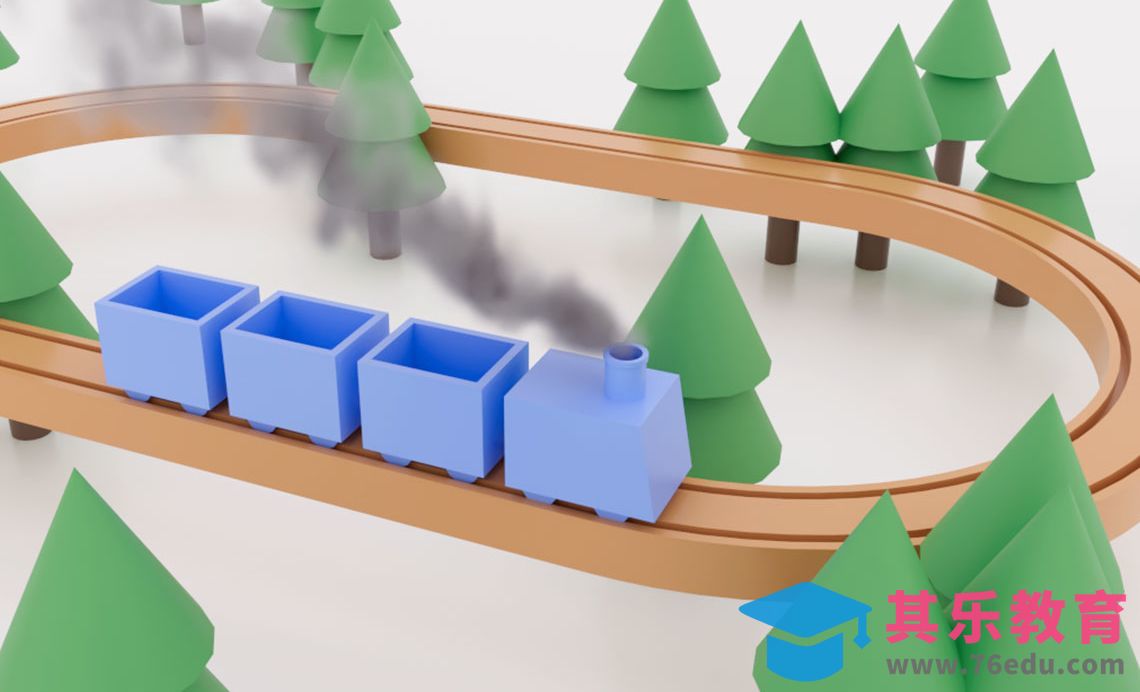 C4D-趣味小火车动画[虎课网C4D设计视频教程][产品数码建模MP4教程全集 ]-第1张图片-我要自学网