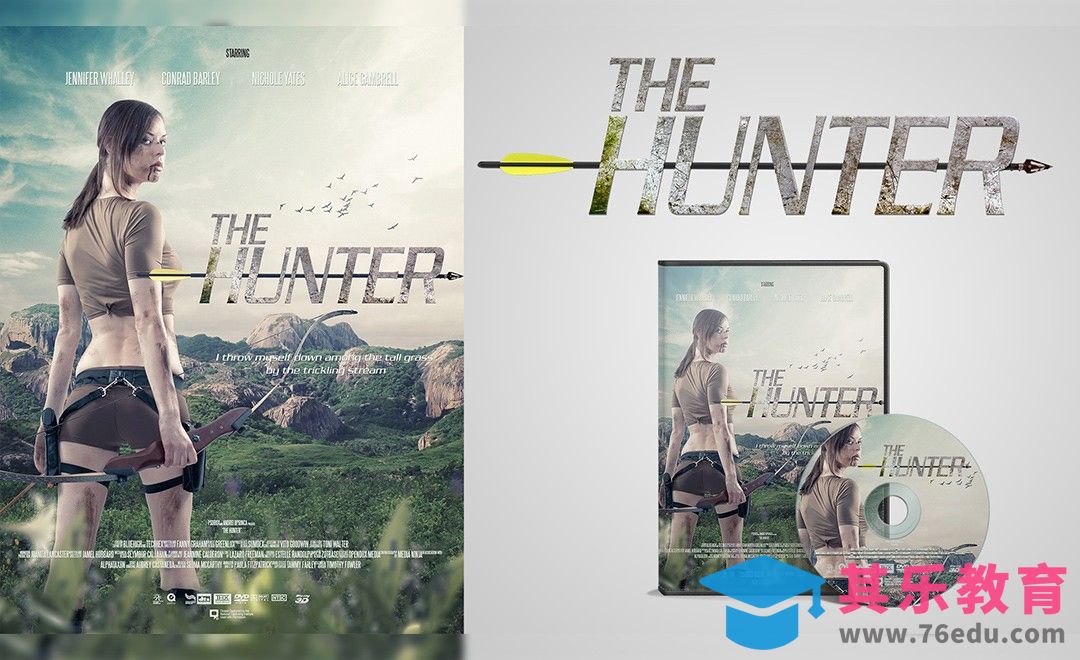 PS-丛林探险类电影海报[虎课网最新视频教程][免费高清MP4教程全集 ]-第1张图片-我要自学网