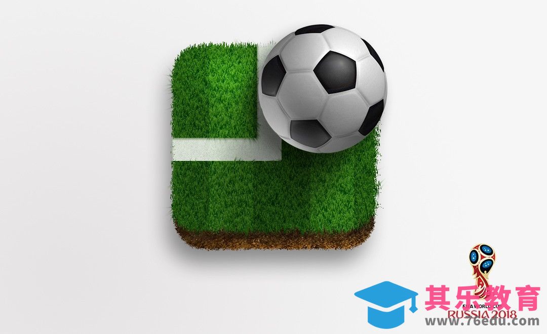 PS-世界杯运动草坪制作[虎课网UI设计视频教程][UI设计教程全集MP4 ]-第1张图片-我要自学网